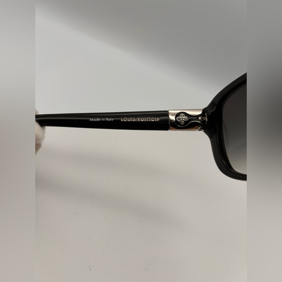 Louis Vuitton Black Heather Strass Sunglasses Z0457E ITALY No Box - Picture 7 of 11